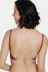 Zivame Innovation Double Layered Non Wired 3/4th Coverage Backless Bra - Raspberry Radiance — thumbnail 3